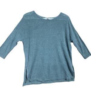 Pure J. Jill Women’s Sz XS Linen Blend Beachy Knit Tunic Sweater Lounging Cozy